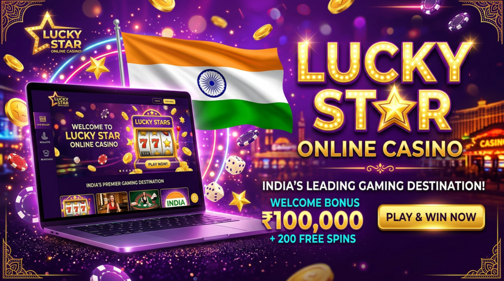 Ready to find your lucky star? Sign up at Lucky Star India today and claim your 500% welcome pack!